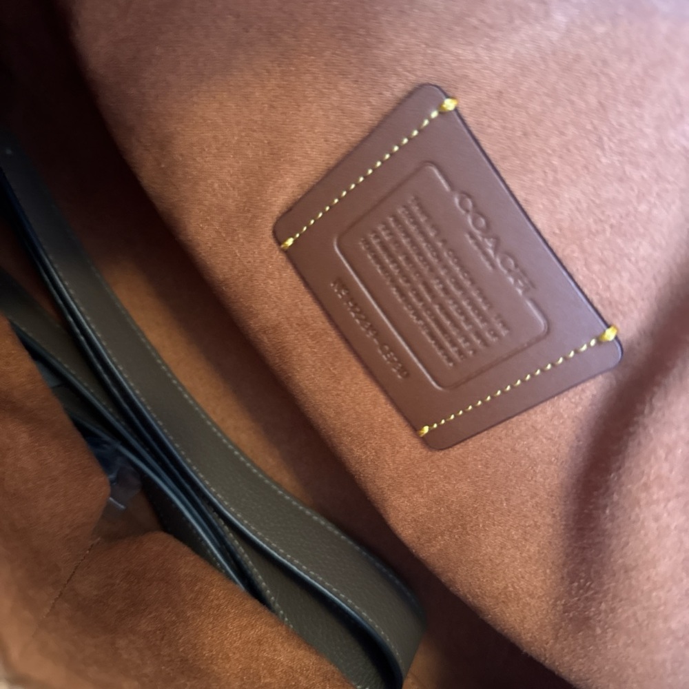 Coach Tan Leather Tote Bag - Picture 3 of 7